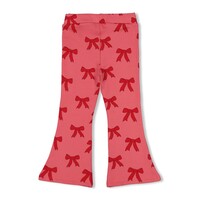 Jubel Flared broek AOP - Queen Of Hearts Roze