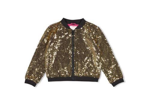Jubel Jubel Pailetten bomberjack - Shine Bright Goud