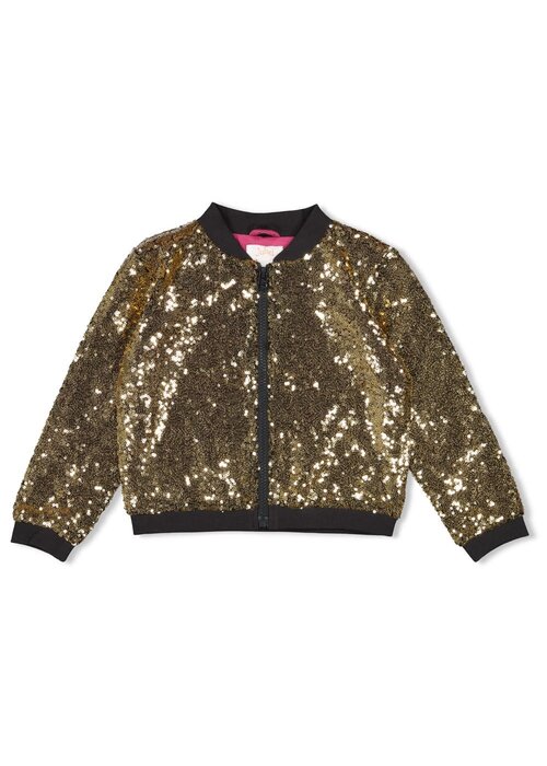 Jubel Jubel Pailetten bomberjack - Shine Bright Goud