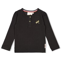 Jubel Longsleeve ajour rib - Shine Bright Antraciet