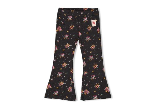 Jubel Jubel Flared broek AOP - Shine Bright Antraciet