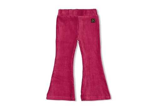 Jubel Jubel Flared broek velours rib - Shine Bright Violet