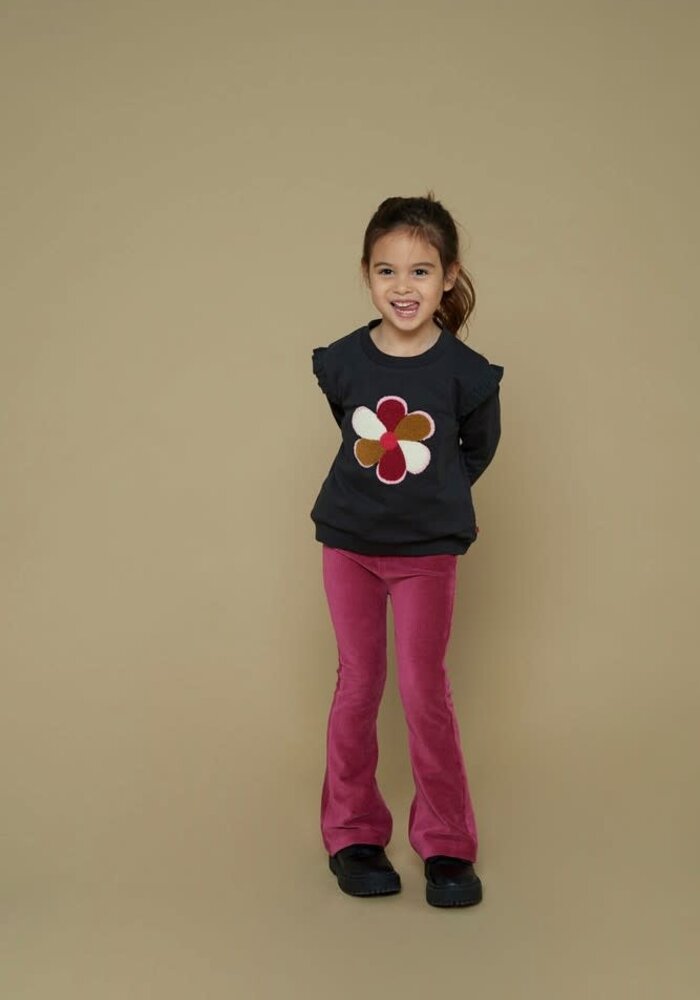 Jubel Flared broek velours rib - Shine Bright Violet