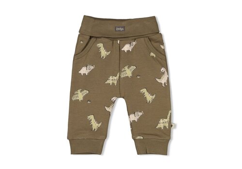 Feetje Feetje Broek AOP - Rawrsome Olijf