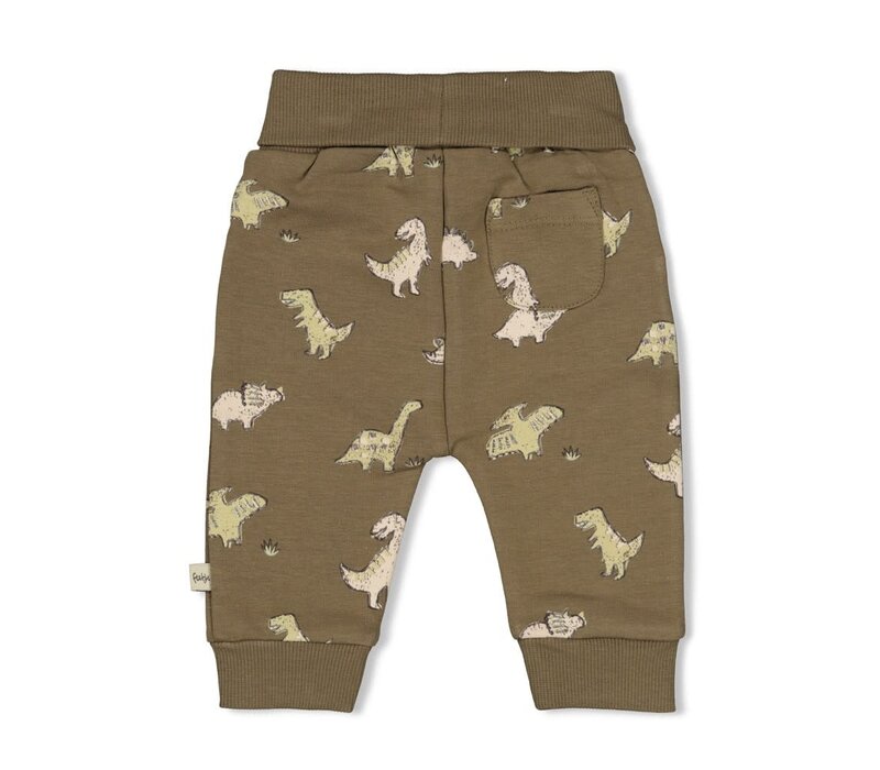 Feetje Broek AOP - Rawrsome Olijf