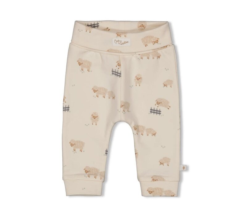 Feetje Broek AOP - Sleepy Sheepy Creme