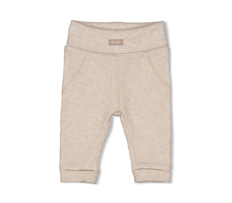 Feetje Broek rib - Dear Autumn Taupe melange