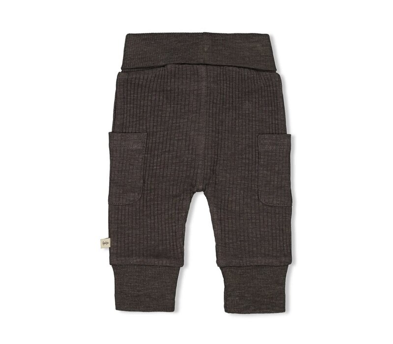 Feetje Broek rib - Rawrsome Antraciet melange