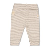 Feetje Broek rib met streep - Sleepy Sheepy Taupe melange