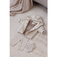 Feetje Broek rib met streep - Sleepy Sheepy Taupe melange