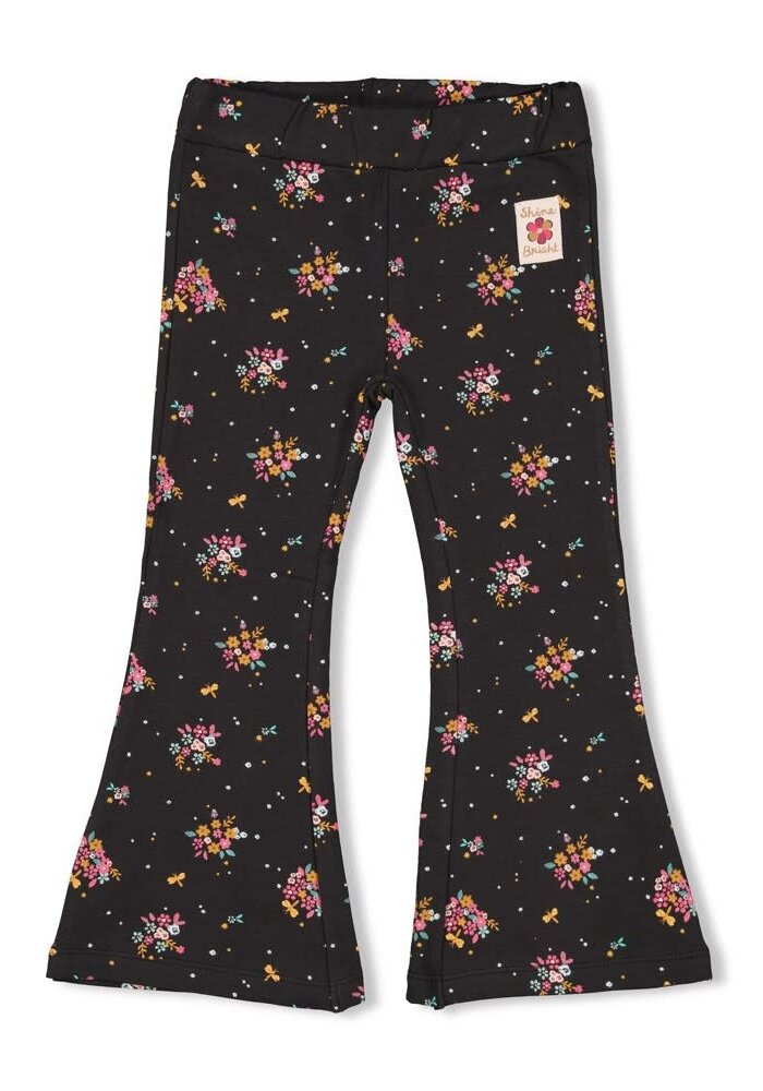 Jubel Flared broek AOP - Shine Bright Antraciet