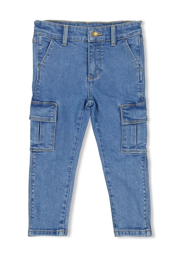 Sturdy Cargo broek denim - Winter Denims m.Blauw denim