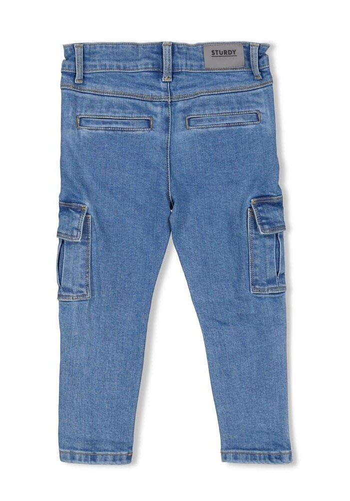 Sturdy Cargo broek denim - Winter Denims m.Blauw denim