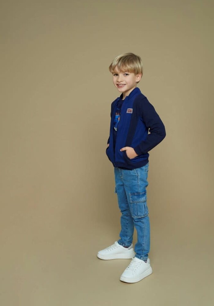 Sturdy Cargo broek denim - Winter Denims m.Blauw denim