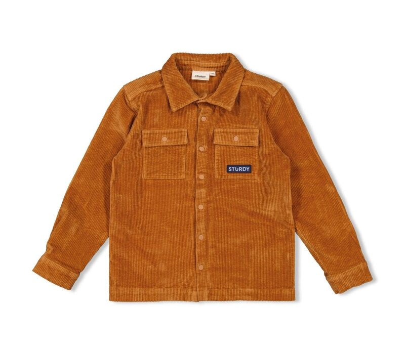 Sturdy Overhemd corduroy - Waves and Whales Hazelnoot