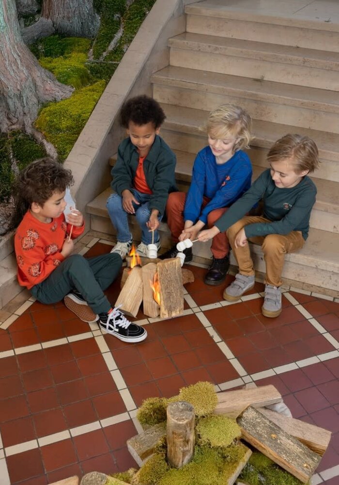 Sturdy Sweater AOP - Chasing Trails Blauw