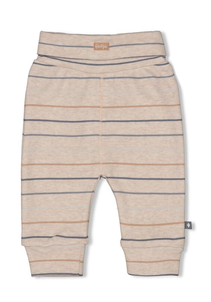 Feetje Broek streep - Howdy Taupe melange
