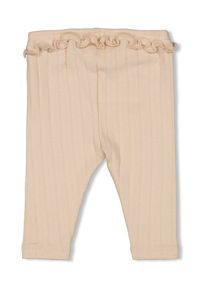 Feetje Legging pointelle rib - Woodland Bloom Offwhite