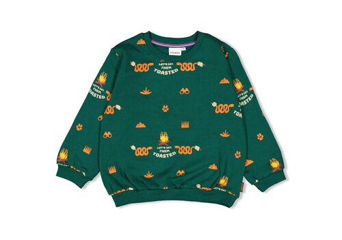 Sturdy Sturdy Sweater AOP - Chasing Trails Groen