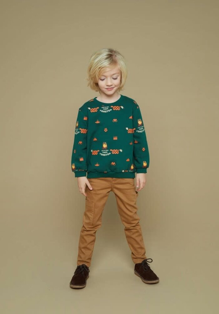 Sturdy Sweater AOP - Chasing Trails Groen