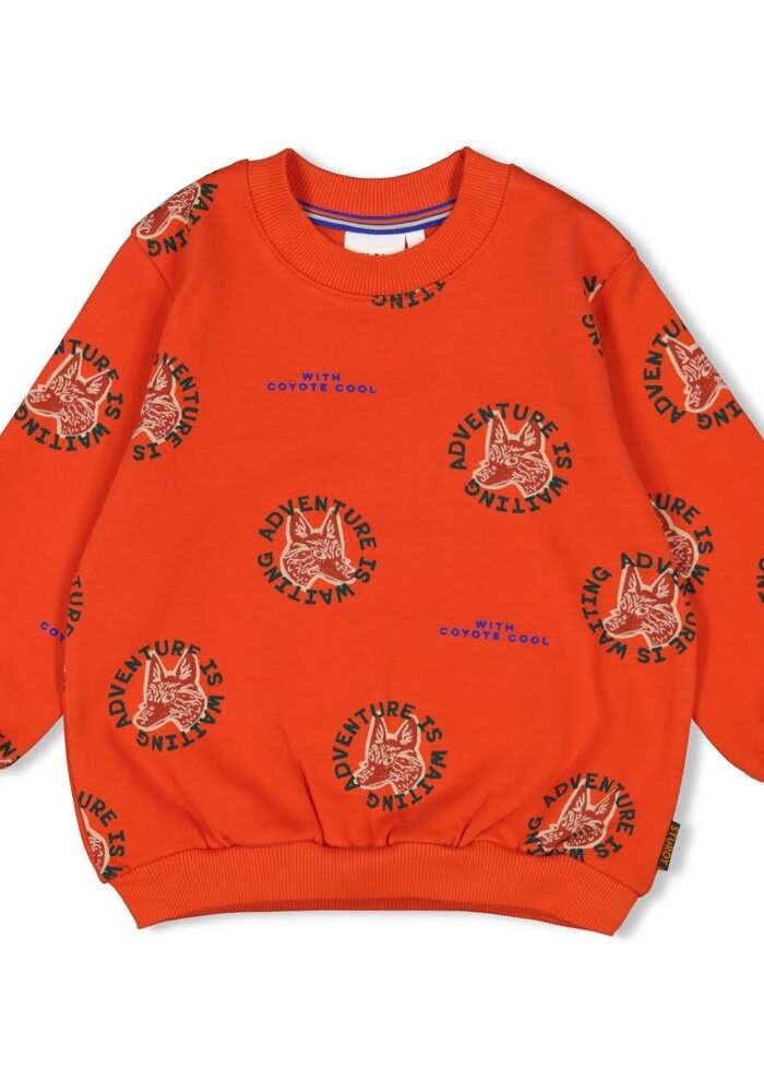 Sturdy Sweater AOP - Chasing Trails Oranje