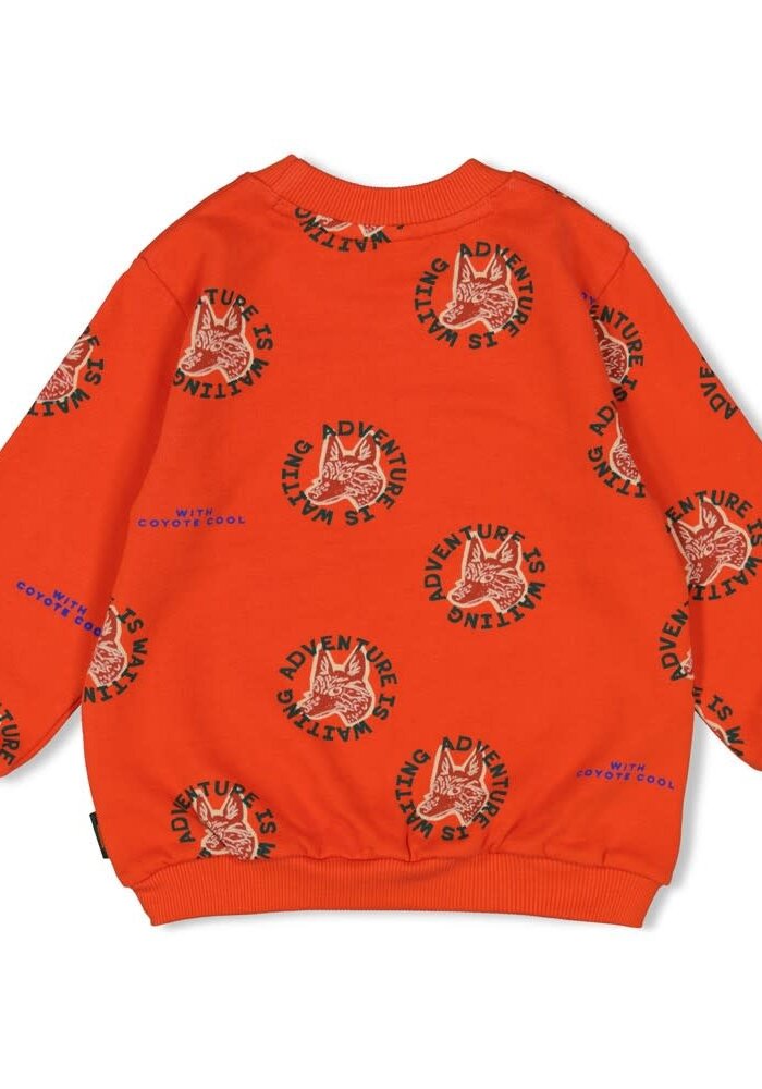 Sturdy Sweater AOP - Chasing Trails Oranje