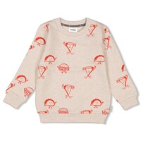 Sturdy Sweater AOP - Couch Club Offwhite melange