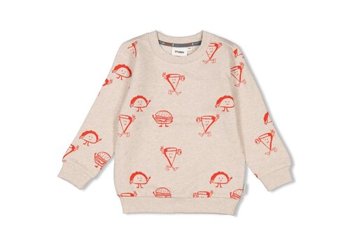 Sturdy Sturdy Sweater AOP - Couch Club Offwhite melange