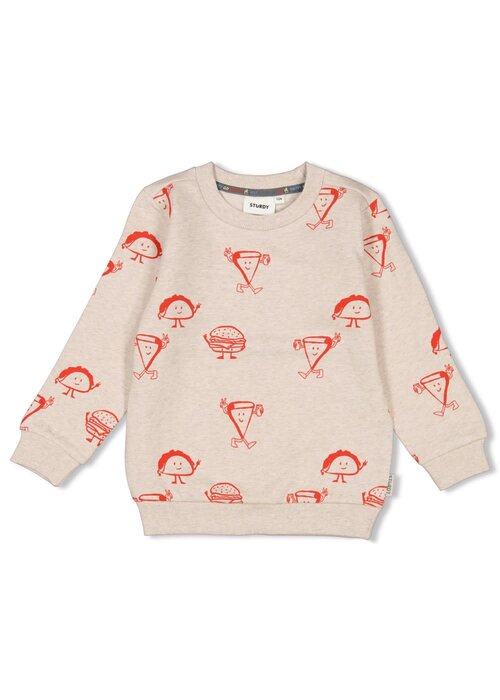 Sturdy Sturdy Sweater AOP - Couch Club Offwhite melange