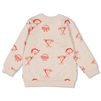 Sturdy Sweater AOP - Couch Club Offwhite melange