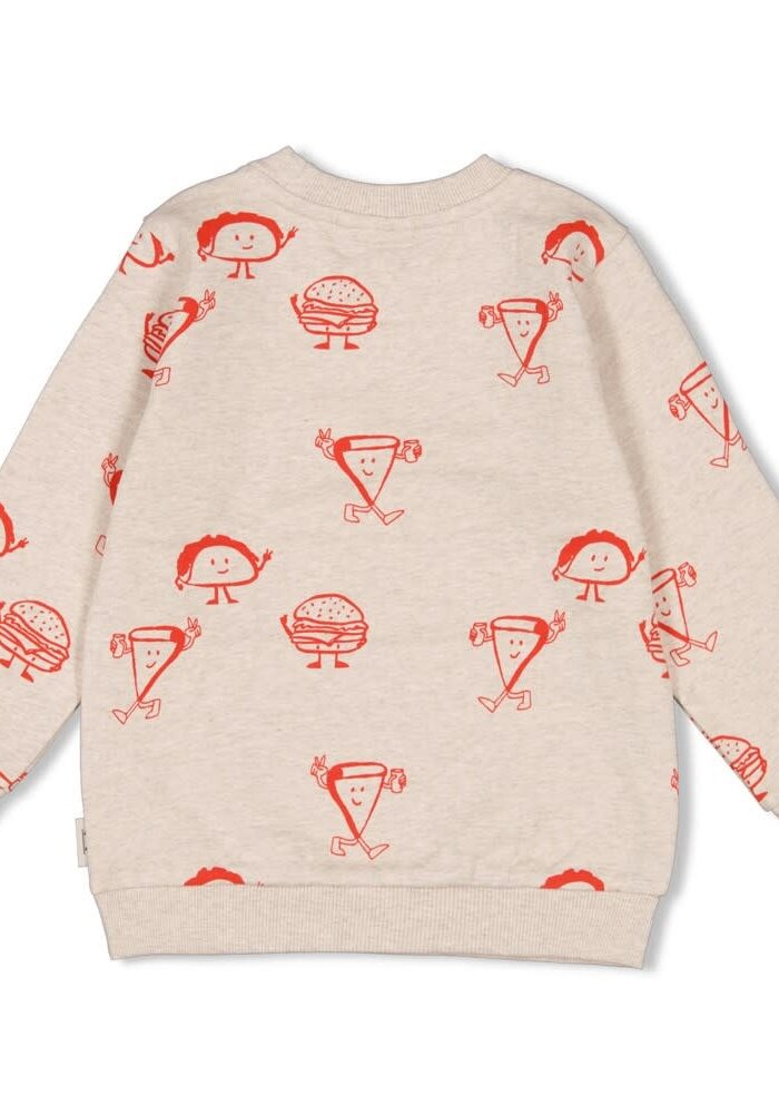 Sturdy Sweater AOP - Couch Club Offwhite melange