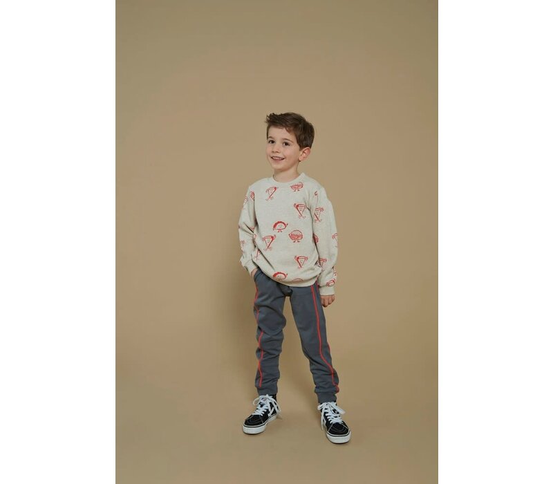 Sturdy Sweater AOP - Couch Club Offwhite melange