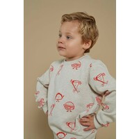 Sturdy Sweater AOP - Couch Club Offwhite melange