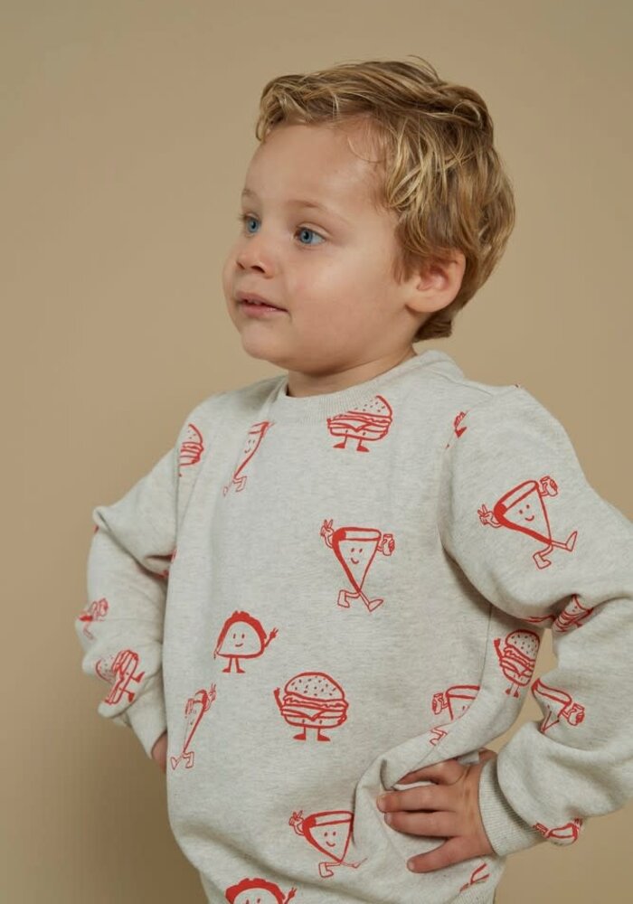 Sturdy Sweater AOP - Couch Club Offwhite melange