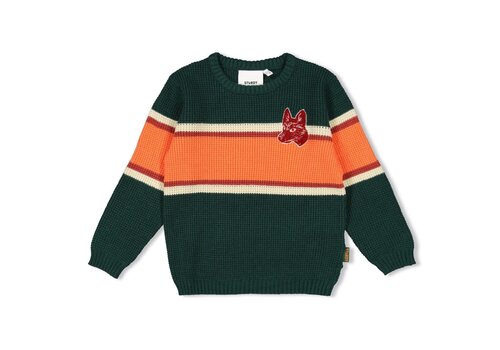 Sturdy Sturdy Sweater gebreid - Chasing Trails Groen