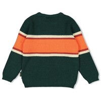 Sturdy Sweater gebreid - Chasing Trails Groen