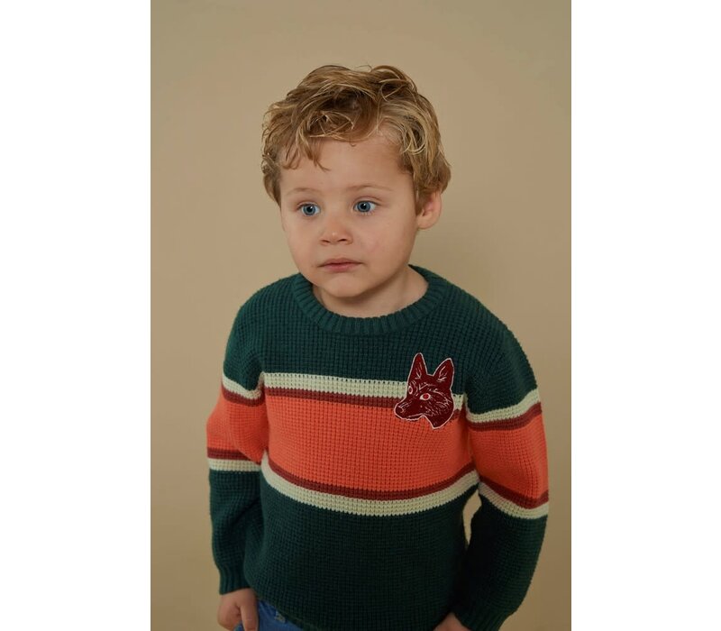 Sturdy Sweater gebreid - Chasing Trails Groen