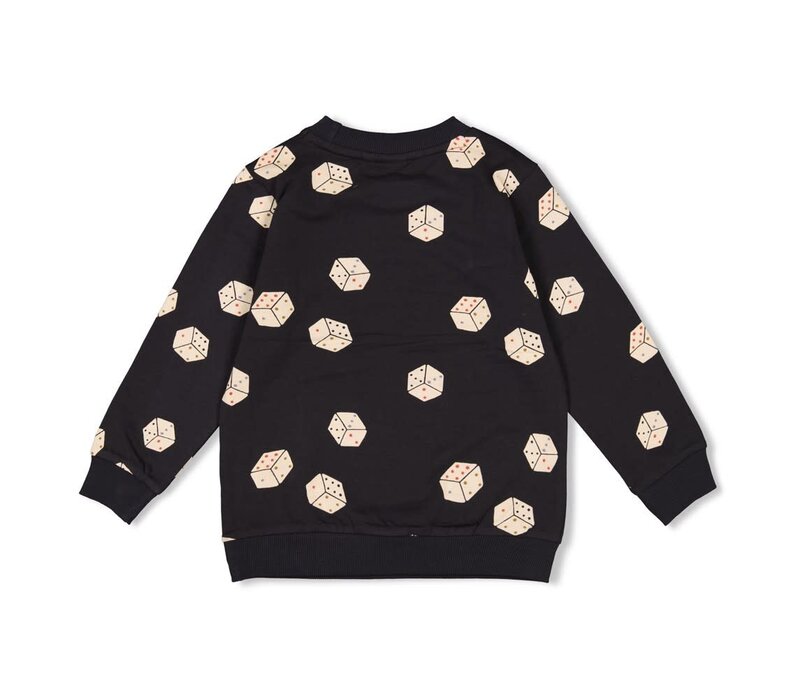 Sturdy Sweater AOP - Couch Club Zwart