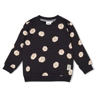 Sturdy Sweater AOP - Couch Club Zwart