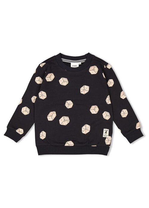 Sturdy Sturdy Sweater AOP - Couch Club Zwart