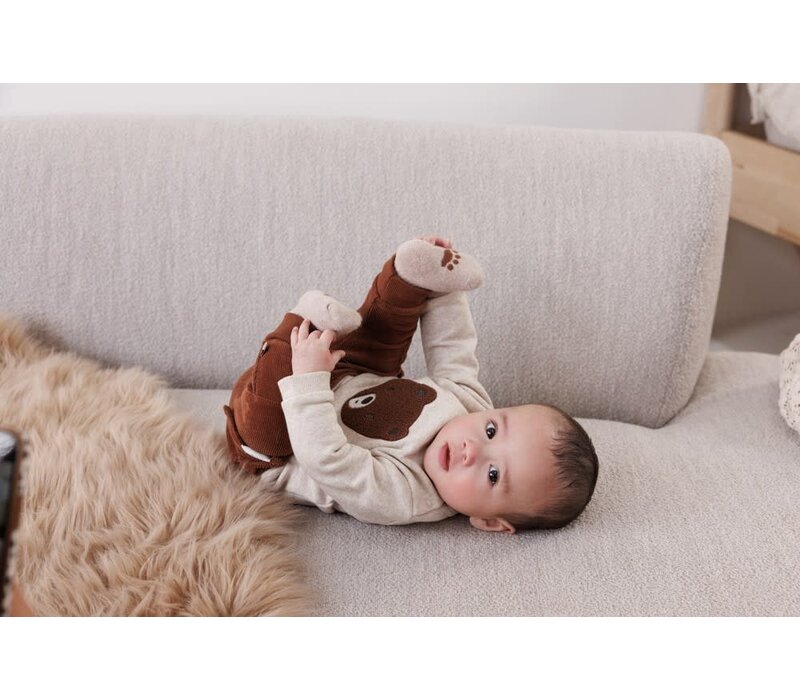 Feetje Broek velours rib - Wild World Bruin