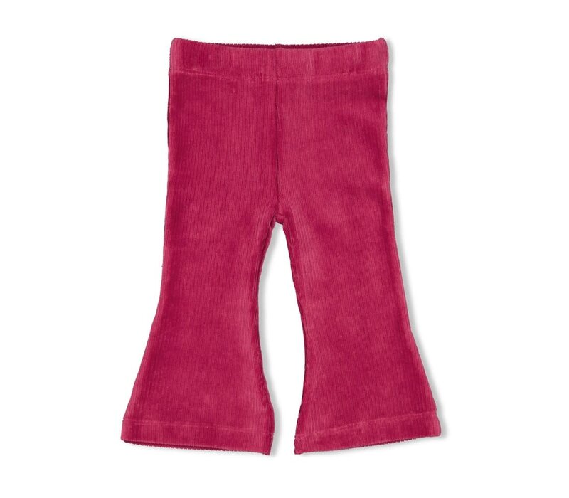 Feetje Flare broek velours rib - Shine Bright Violet