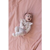 Feetje Haarband ajour rib - Morning Sun Roze