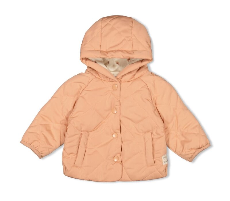 Feetje Jasje met capuchon - Dancing in the Moonlight Terra Pink