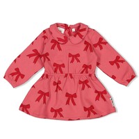 Feetje Jurk AOP - Queen of Hearts Roze