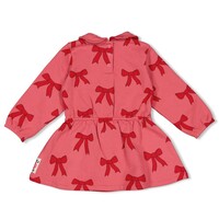 Feetje Jurk AOP - Queen of Hearts Roze