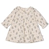 Feetje Feetje Jurk rib AOP - Fields of Green Offwhite
