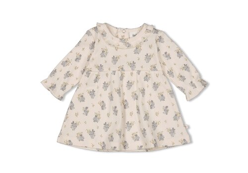 Feetje Feetje Jurk rib AOP - Fields of Green Offwhite Feetje Feetje Jurk rib AOP - Fields of Green Offwhite