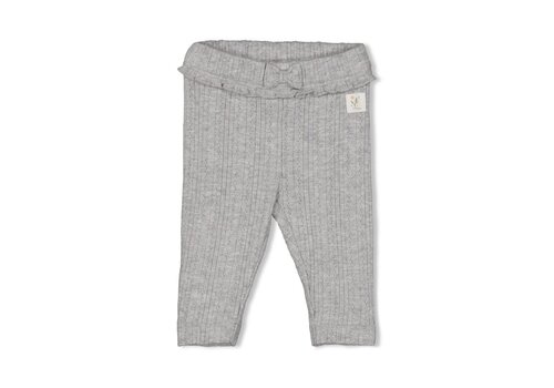 Feetje Feetje Legging ajour rib - Fields of Green Grijs melange