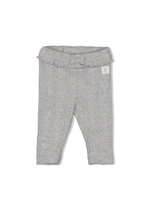 Feetje Feetje Legging ajour rib - Fields of Green Grijs melange